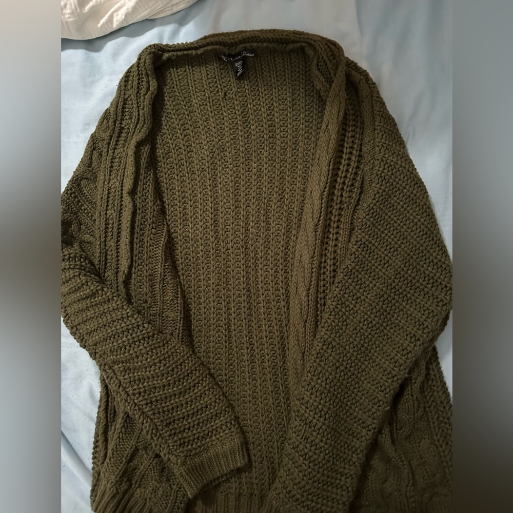 Green Knitted Cardigan